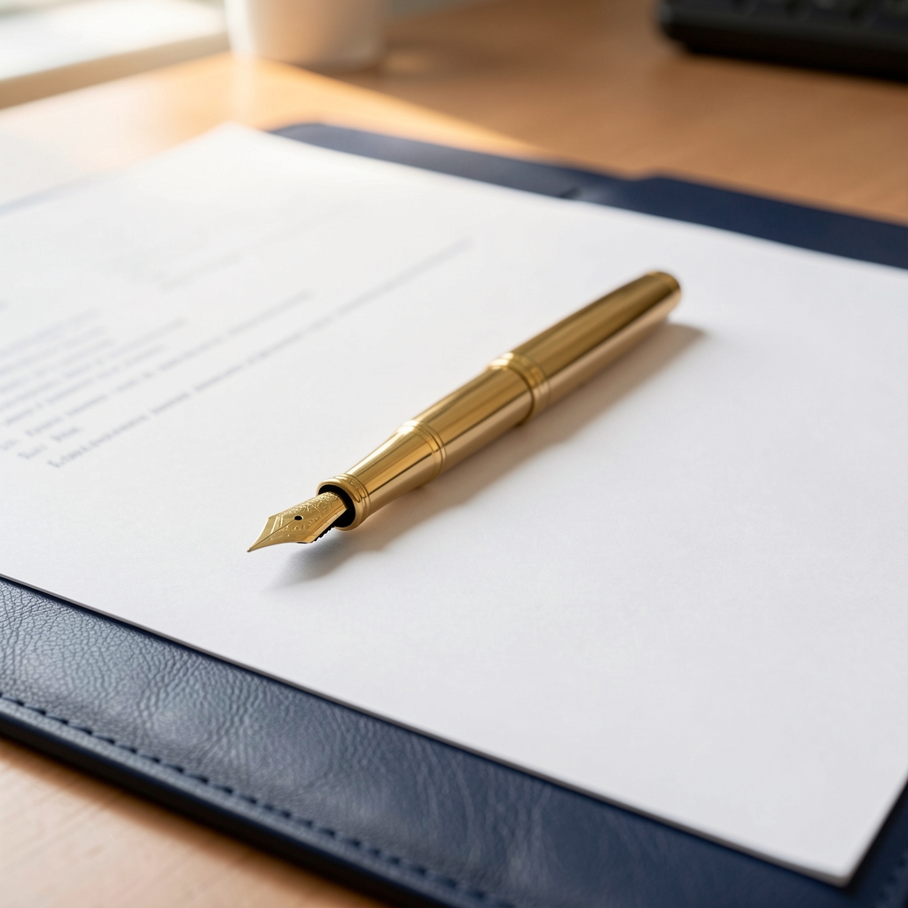 Detailed legal document under careful review