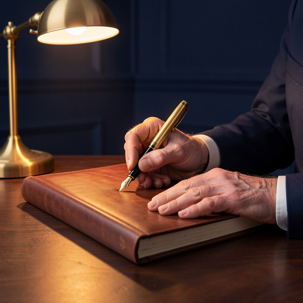 Senior partner consulting directly with client
