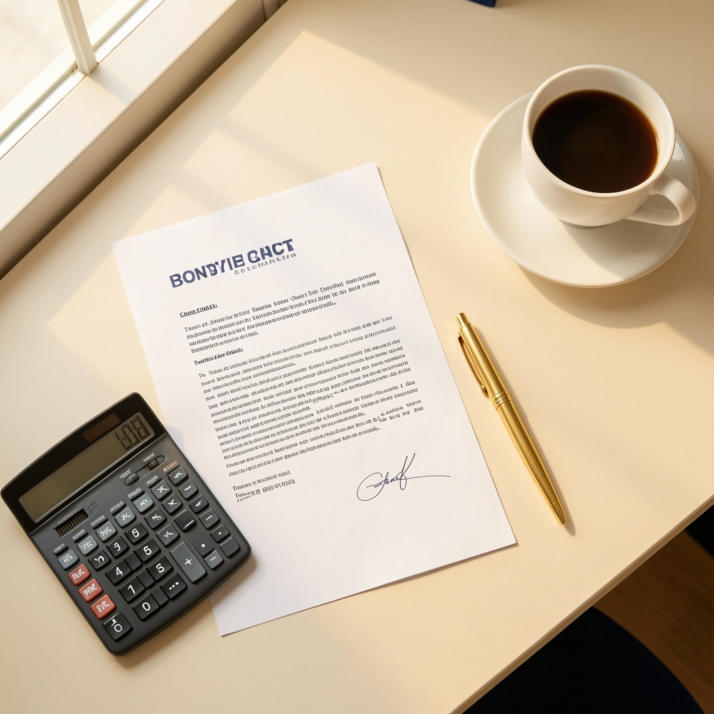 Business meeting with legal counsel reviewing financial documents